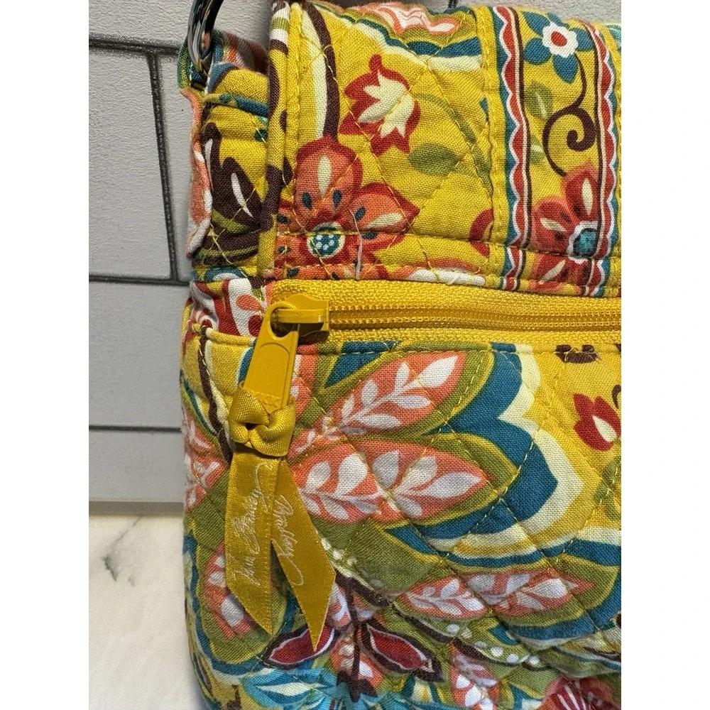 Vera Bradley Saddle Up Crossbody Bag Provencal Retired Fall 2012 Yellow Floral